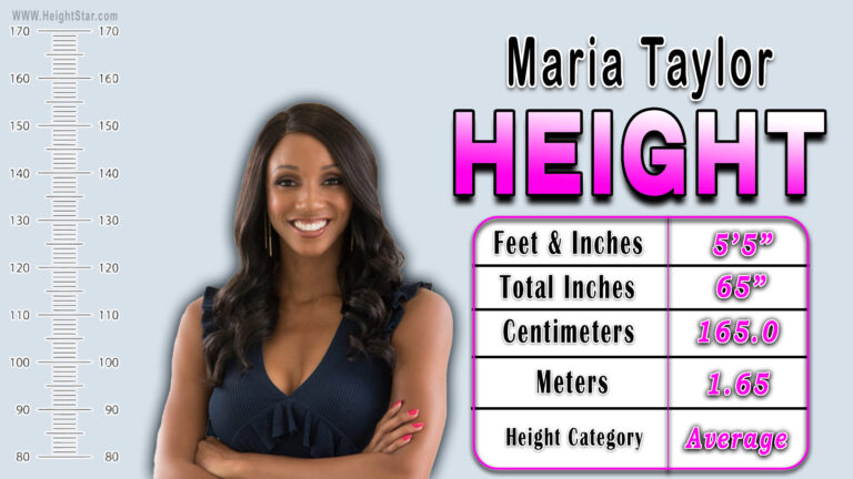 How Tall Is Maria Taylor?