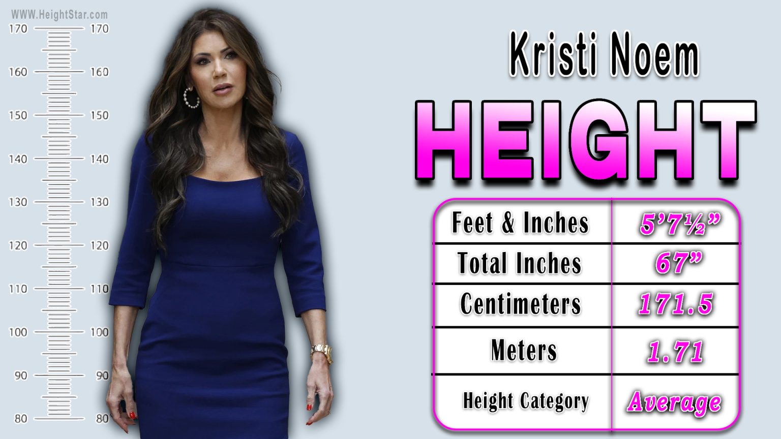 Kristi Noem Height