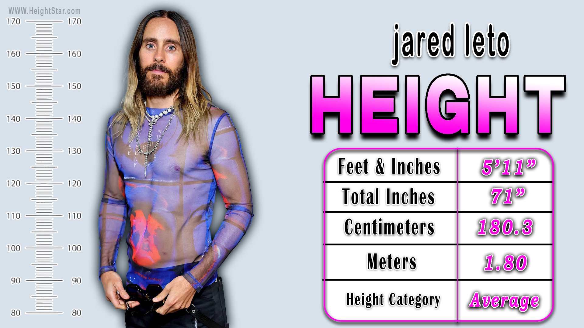 How Tall Is Jared Leto