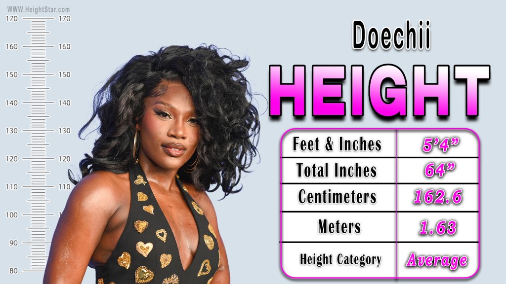 Doechii Height In Feet & Inches, Total Inches, Centimeters, Meter and Height Category