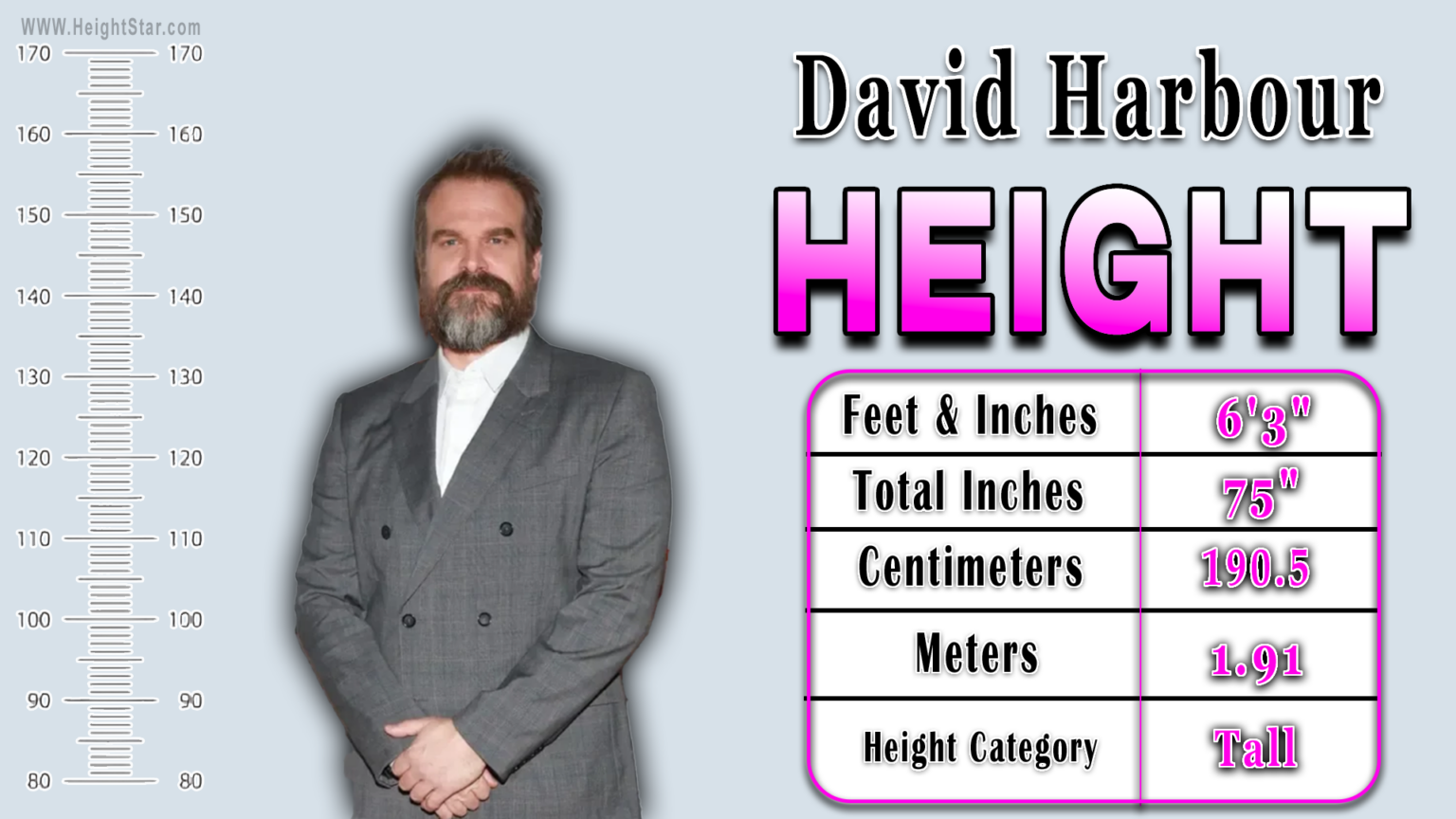 How Tall Is David Harbour In Feet