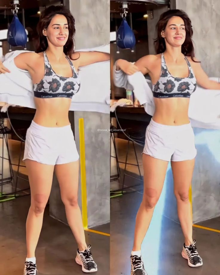 Disha Patani height in sneakers