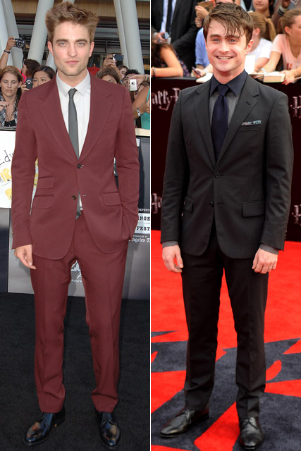 Robert Pattinson and Daniel Radcliffe height comparison