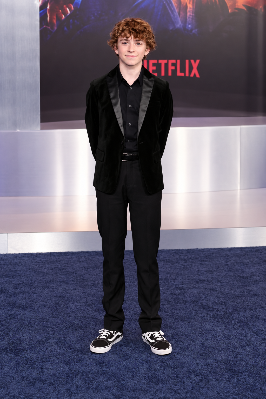 Walker Scobell full body height photo